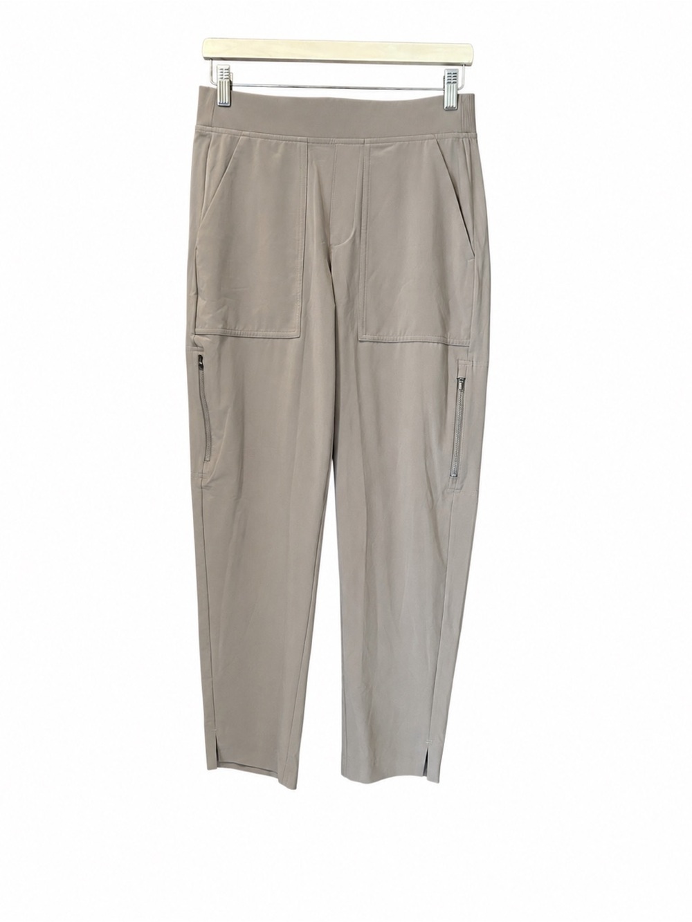 ATHLETA Brooklyn Ankle Utility Pant Size 4 Pyrite Brown Mid Rise Cargo Travel